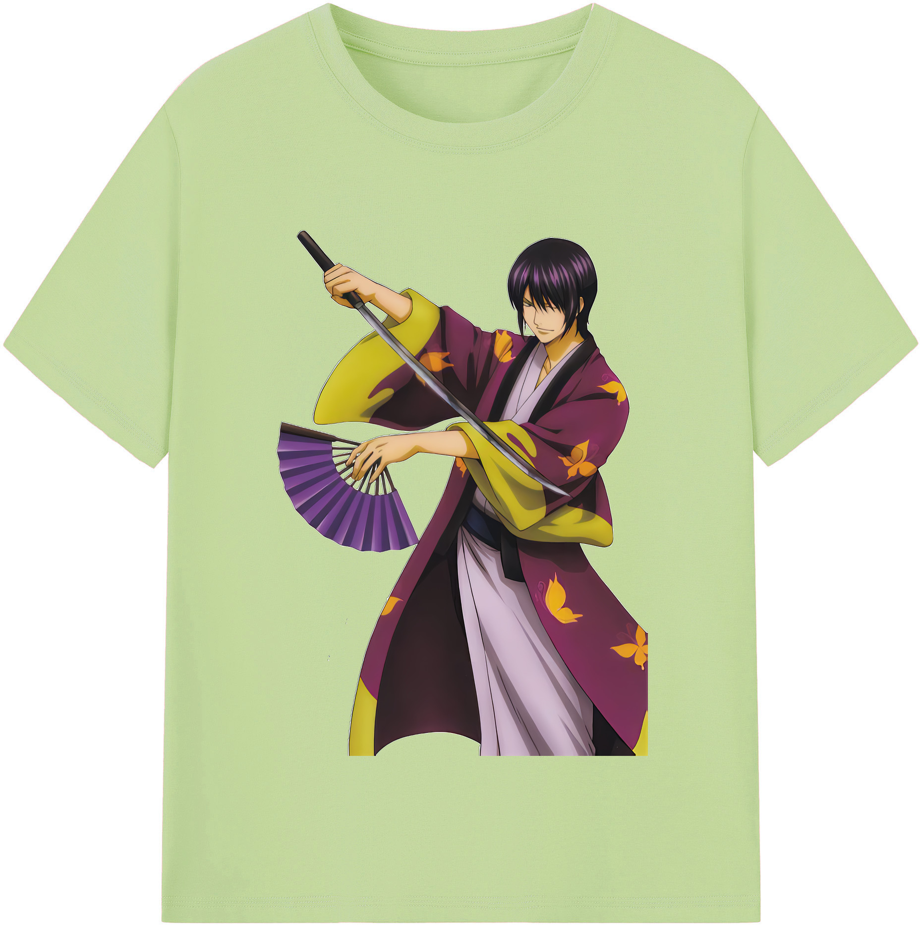 （画像用） ぎんたま 坂田銀時（さかたぎんとき） 神楽 志村新八（しむら しんぱち） GINTAMA Sakata Gintoki Kagura Shimura Shinpachi 綿100％半袖Tシャツ（フロントプリント）
